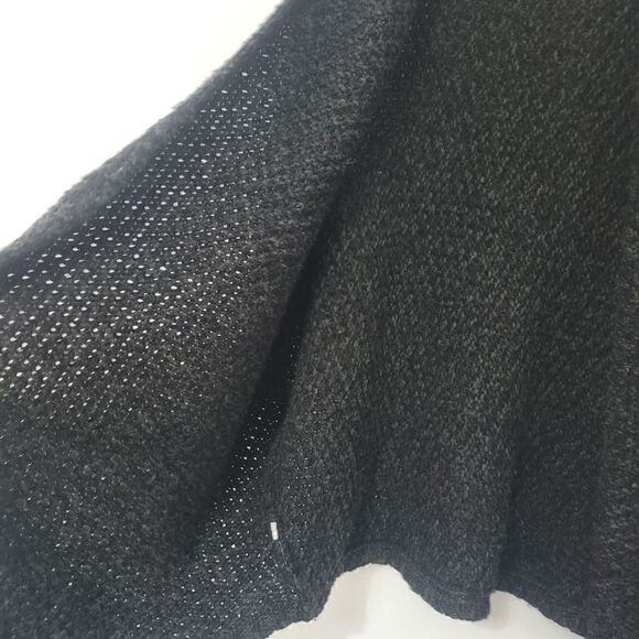 Ann Taylor LOFT dark gray knit open front cardy - Picture 9 of 12
